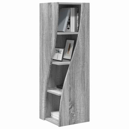 Mobile angolare Grigio Sonoma 32x32x102cm Legno multistrato | homemem39
