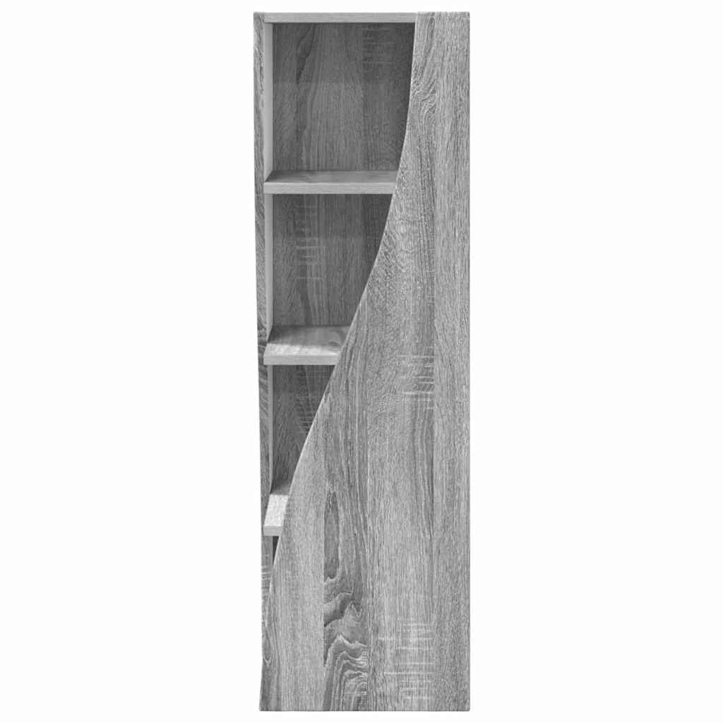 Mobile angolare Grigio Sonoma 32x32x102cm Legno multistrato | homemem39