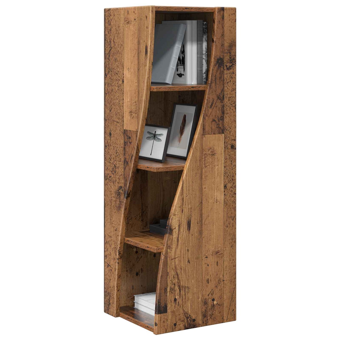 Mobile angolare 32x32x102cm Legno ingegnerizzato Legno vecchio