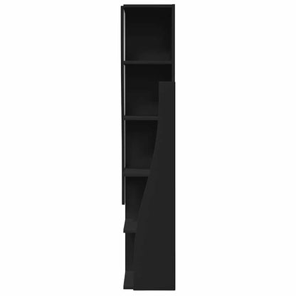 Mobile angolare Nero 27,5x27x140cm Legno multistrato | homemem39