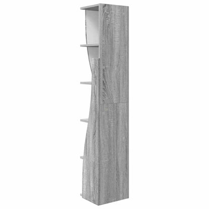 Mobile angolare Grigio Sonoma 27,5x27x140cm Legno multistrato | homemem39