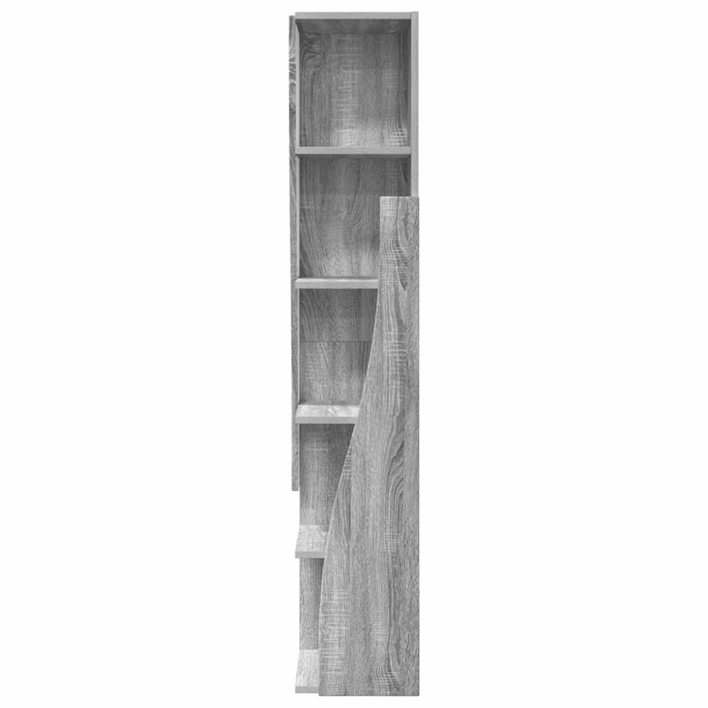 Mobile angolare Grigio Sonoma 27,5x27x140cm Legno multistrato | homemem39