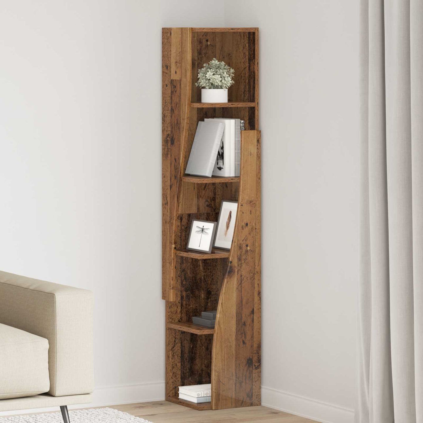 Mobile angolare 27,5x27x140cm Legno ingegnerizzato