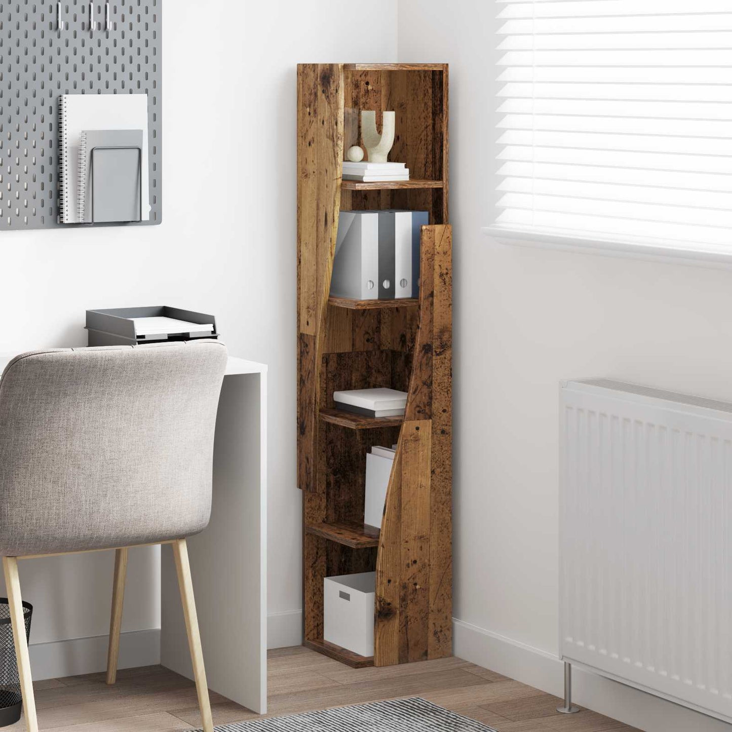 Mobile angolare 27,5x27x140cm Legno ingegnerizzato | homemem39