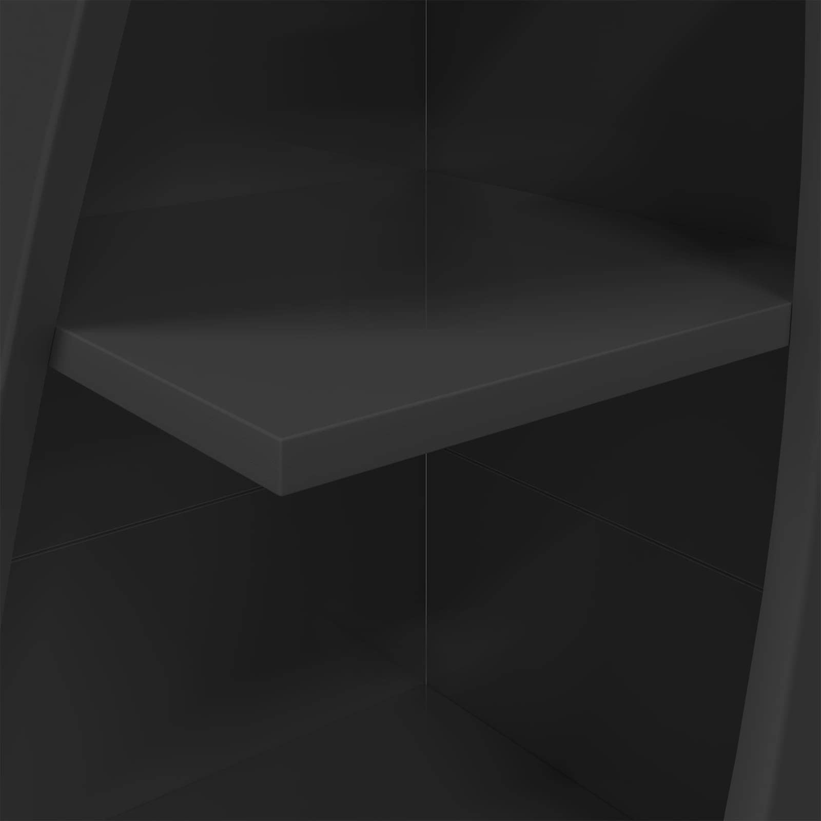 Mobile angolare 32x32x140cm Legno ingegnerizzato Nero | homemem39