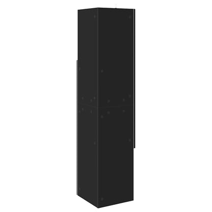Mobile angolare Nero 32x32x140cm Legno multistrato | homemem39