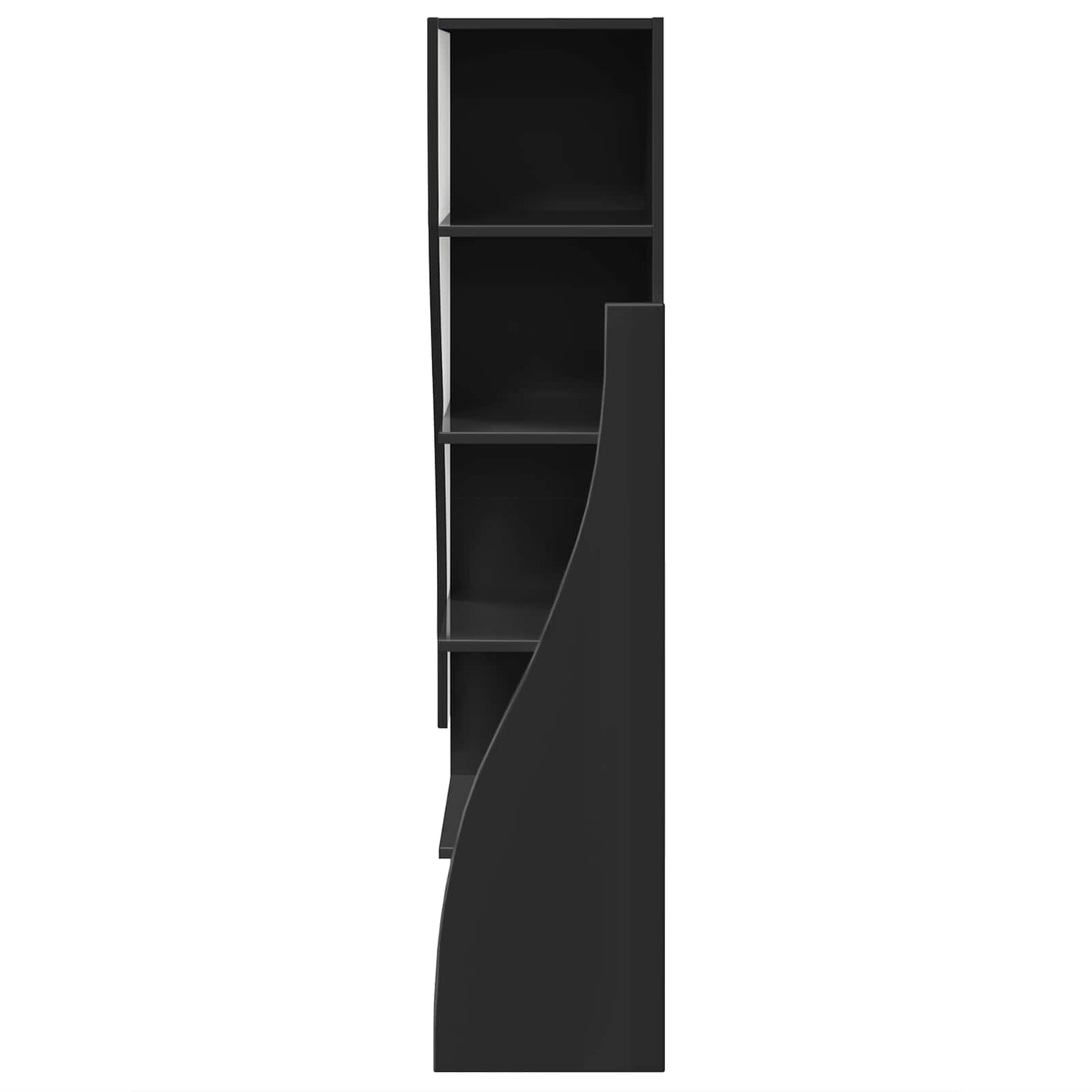 Mobile angolare 32x32x140cm Legno ingegnerizzato Nero | homemem39