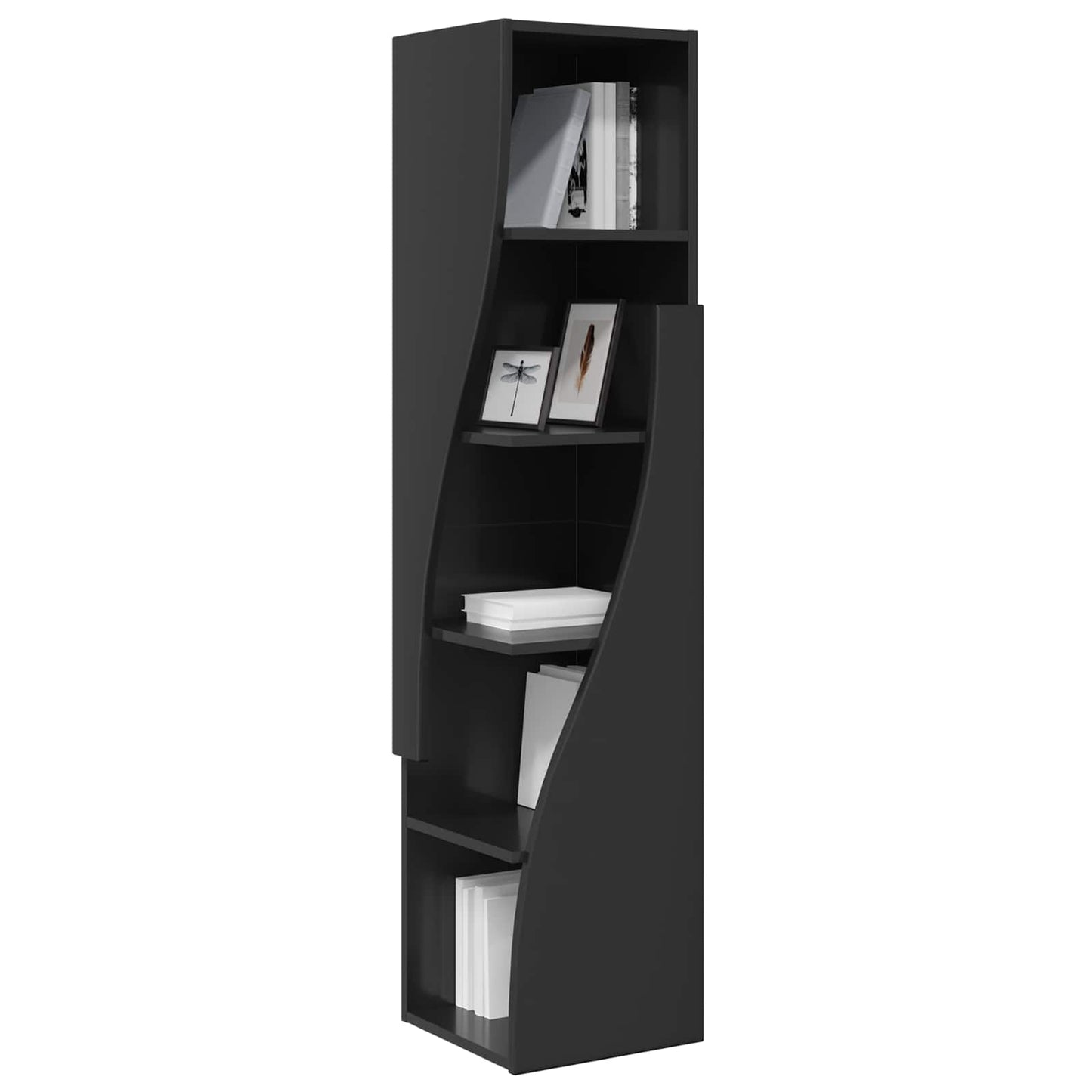Mobile angolare 32x32x140cm Legno ingegnerizzato Nero