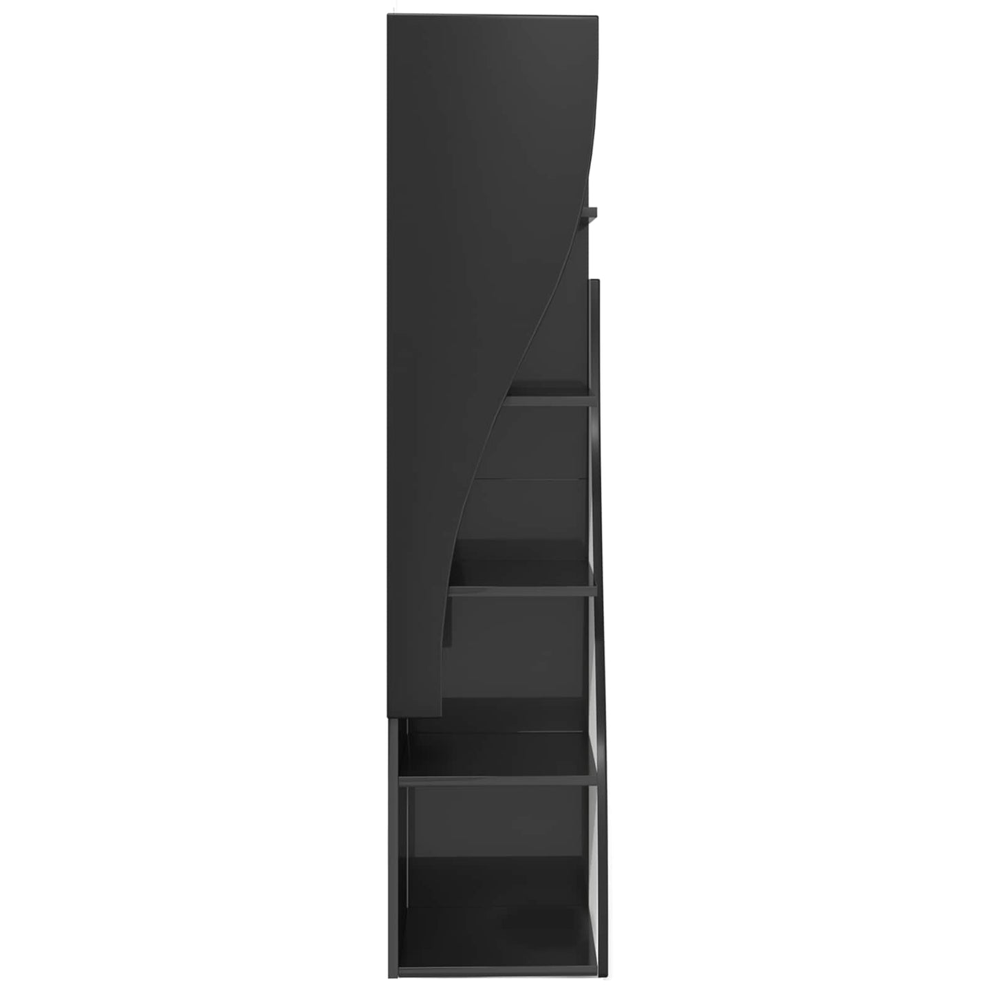 Mobile angolare 32x32x140cm Legno ingegnerizzato Nero | homemem39