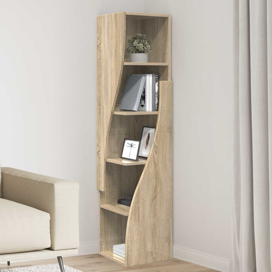 Mobile angolare 32x32x140cm Legno ingegnerizzato Rovere Sonoma