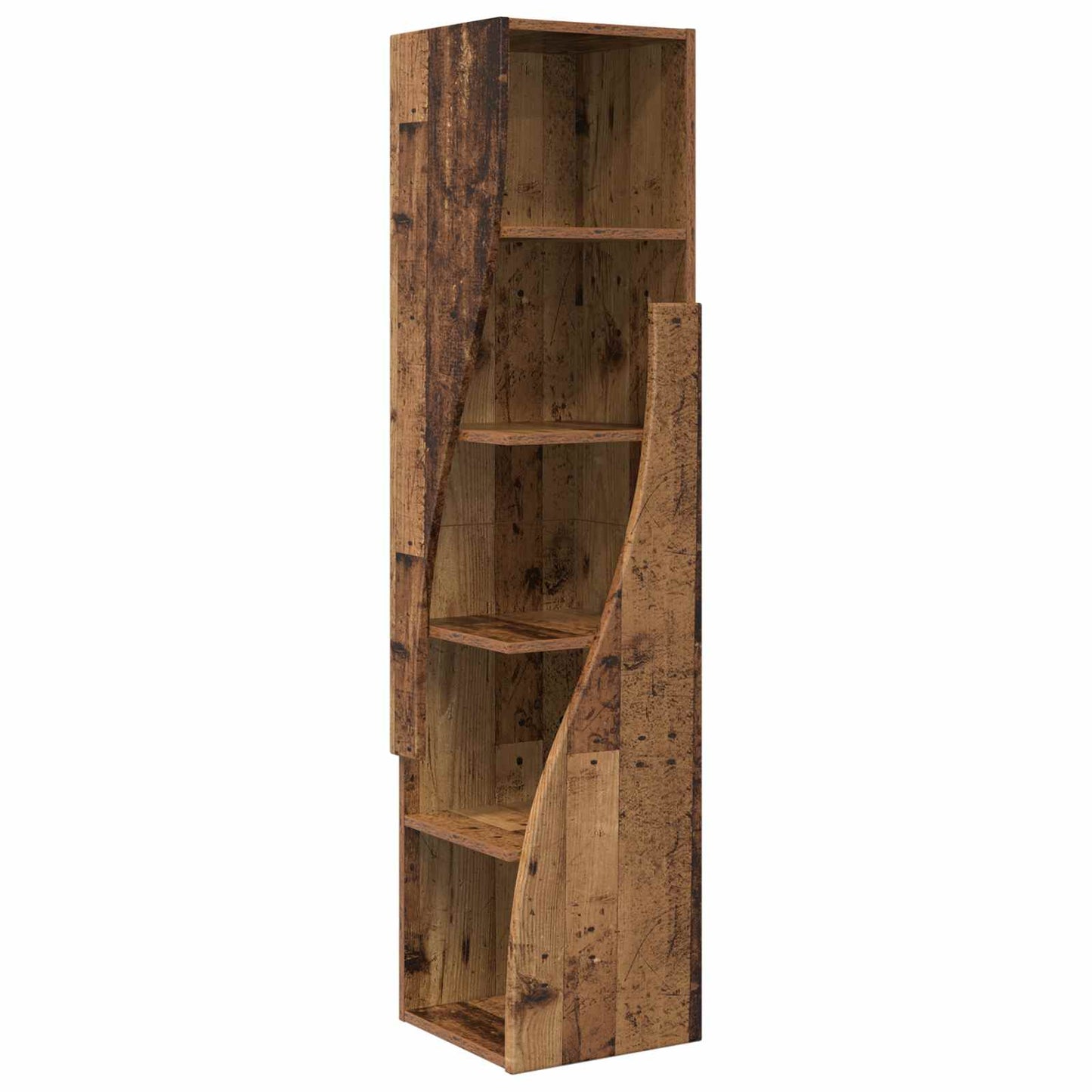 Mobile angolare 32x32x140cm Legno ingegnerizzato Legno vecchio