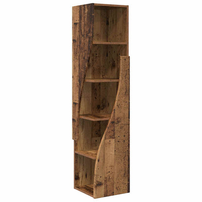 Mobile angolare 32x32x140cm Legno ingegnerizzato Legno vecchio