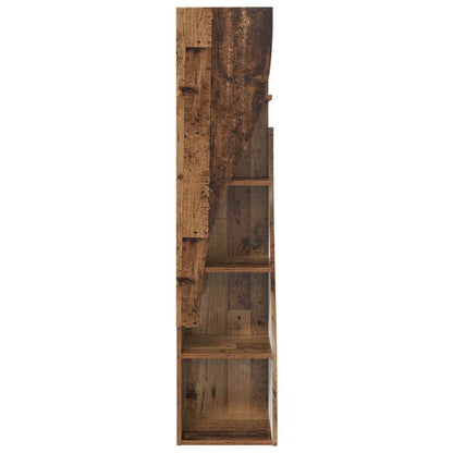 Mobile angolare 32x32x140cm Legno ingegnerizzato Legno vecchio | homemem39