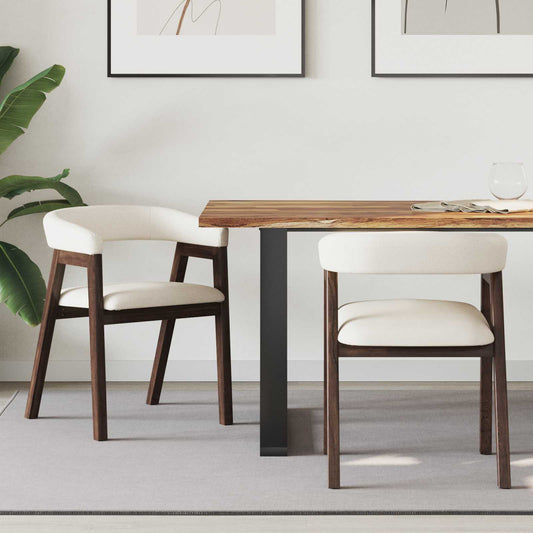 Sedie da pranzo 2 pcs Marrone Chiaro 54 x 57 x 73 cm