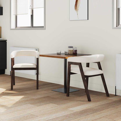 Sedie da pranzo 2 pcs Marrone Chiaro 54 x 57 x 73 cm