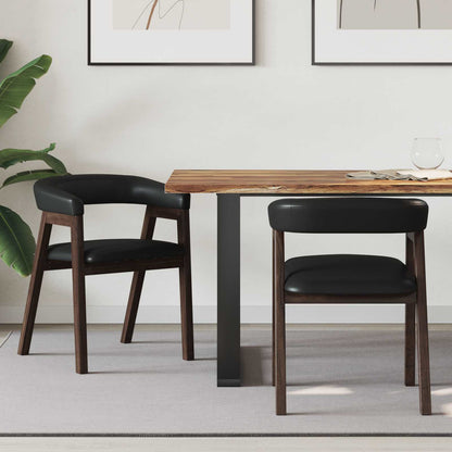 Sedie da pranzo 2 pcs Marrone Chiaro 54 x 57 x 73 cm