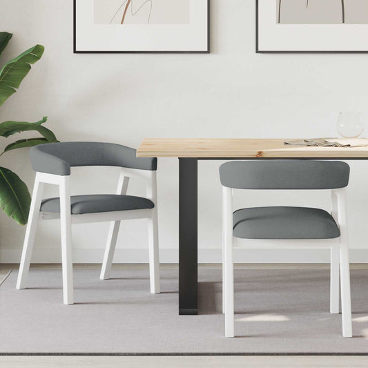 Sedie da pranzo 2 pcs Bianco 54 x 57 x 73 cm