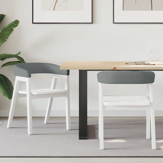 Sedie da pranzo 2 pcs Bianco 54 x 57 x 73 cm
