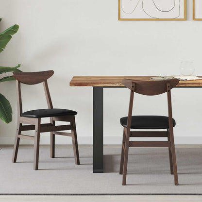 Sedie da pranzo 2 pcs Marrone Chiaro 42 x 47.5 x 81 cm