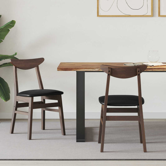 Sedie da pranzo 2 pcs Marrone Chiaro 42 x 47.5 x 81 cm