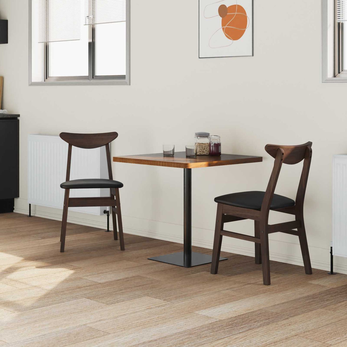 Sedie da pranzo 2 pcs Marrone Chiaro 42 x 47.5 x 81 cm