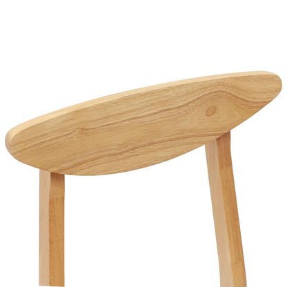Sedie da pranzo 2 pcs Naturale 42 x 47.5 x 81 cm