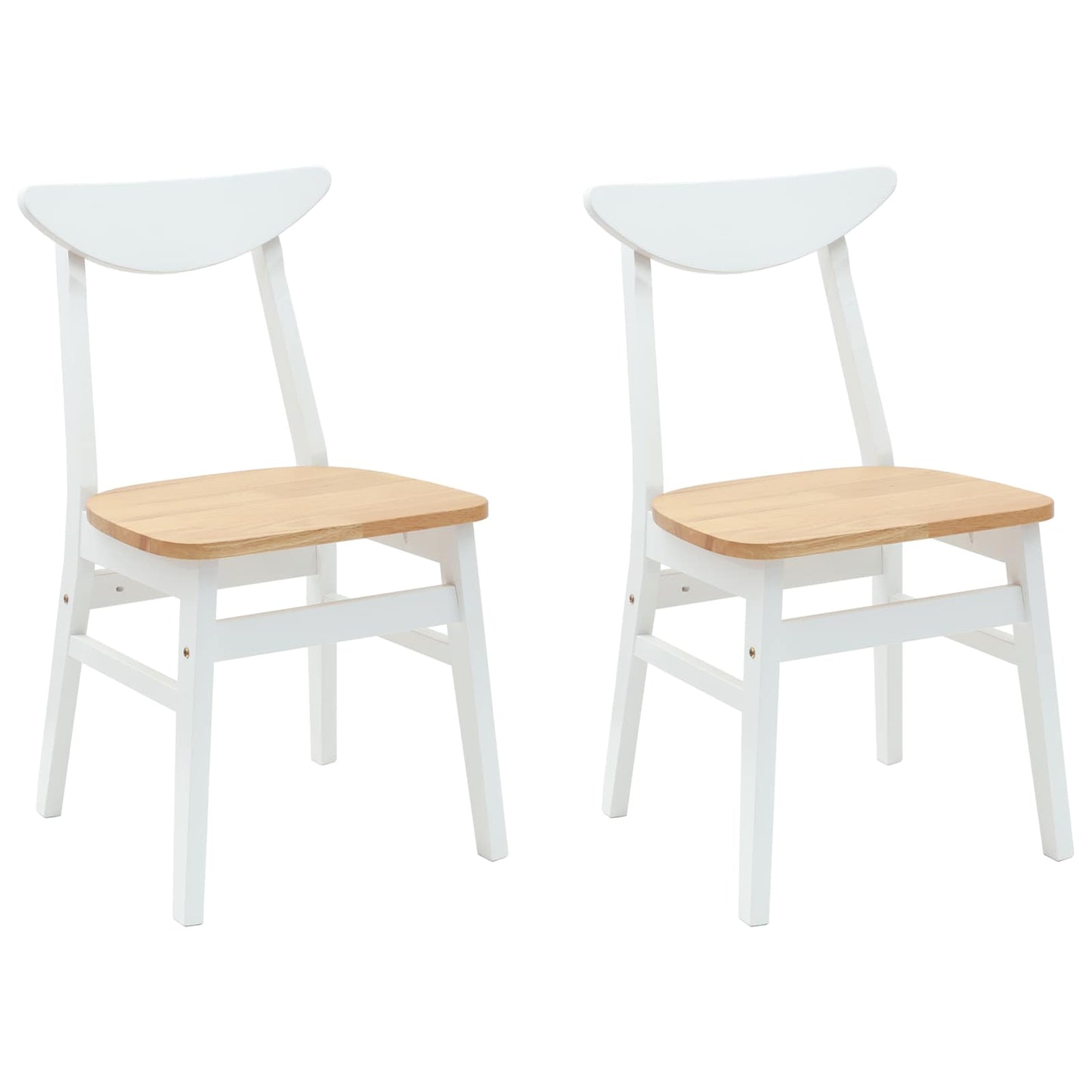 Sedie da pranzo 2 pcs Bianco 42 x 47.5 x 81 cm