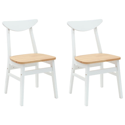 Sedie da pranzo 2 pcs Bianco 42 x 47.5 x 81 cm