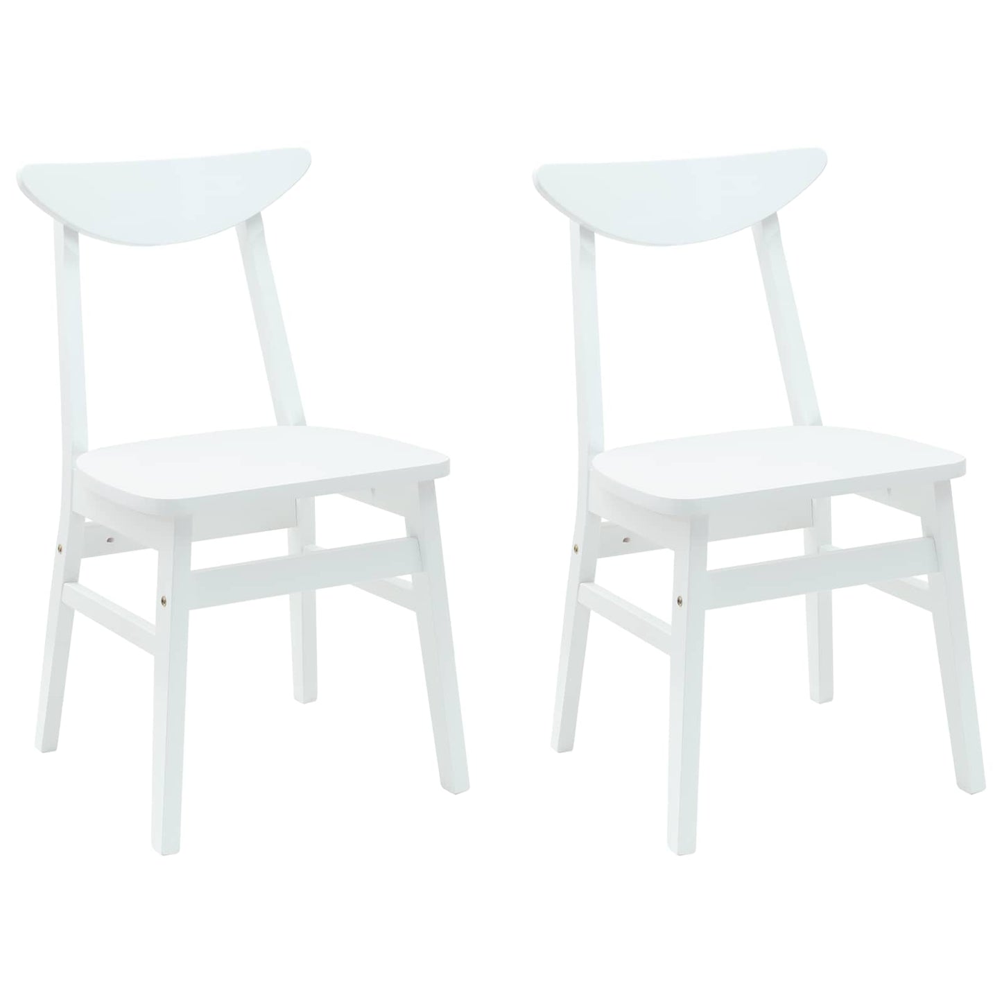 Sedie da pranzo 2 pcs Bianco 42 x 47.5 x 81 cm