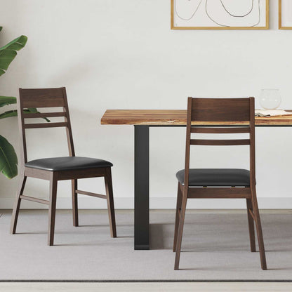Sedie da pranzo 2 pcs Marrone Chiaro 43 x 54 x 89 cm