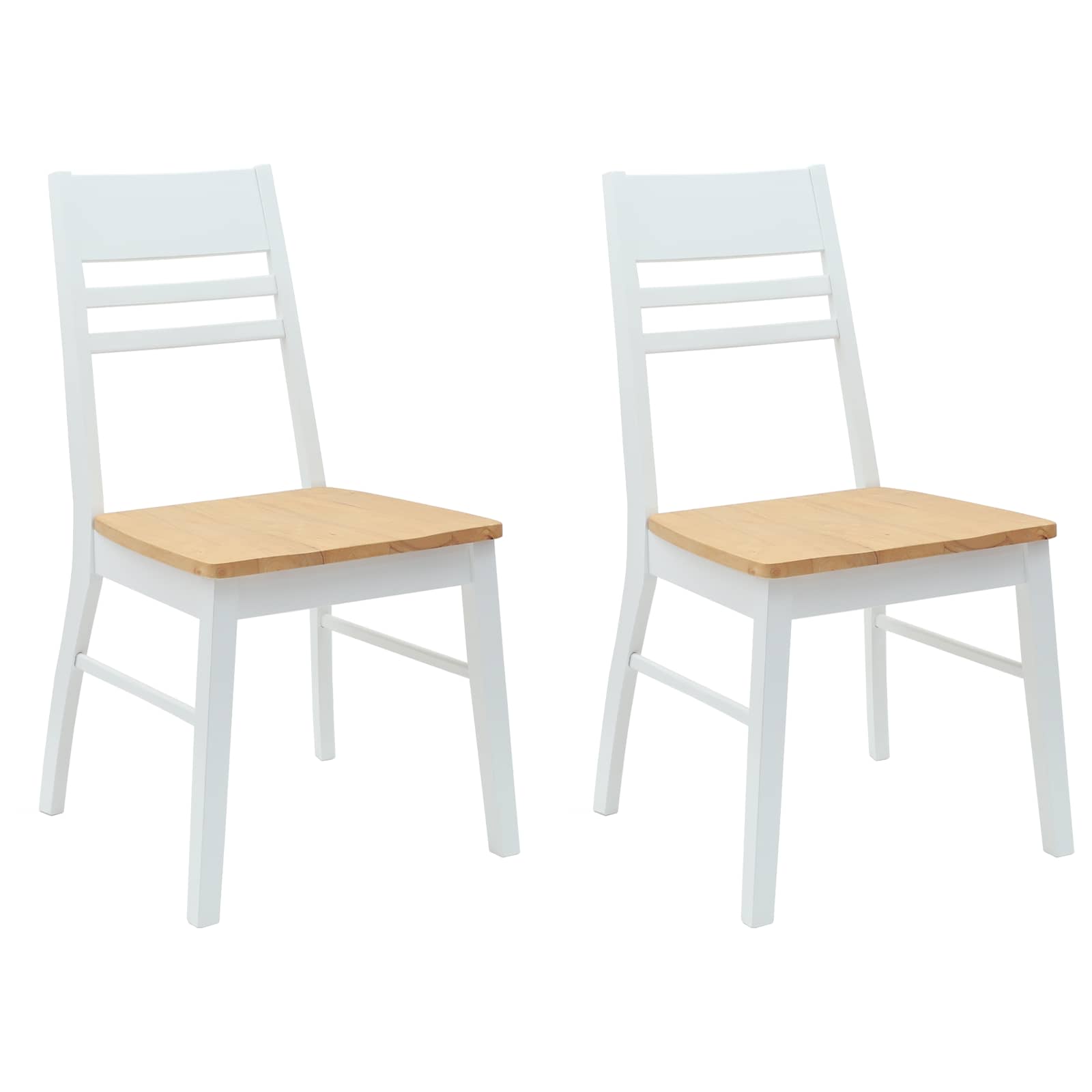 Sedie da pranzo 2 pcs Bianco 43 x 54 x 89 cm | homemem39