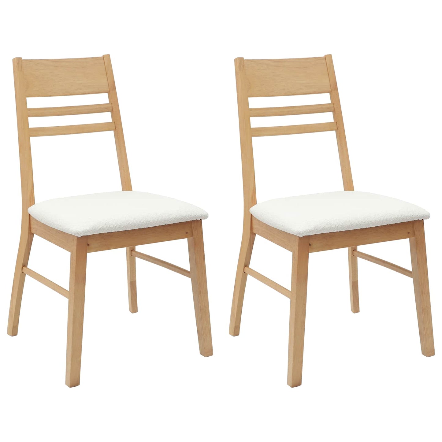 Sedie da pranzo 2 pcs Naturale 43 x 54 x 89 cm | homemem39