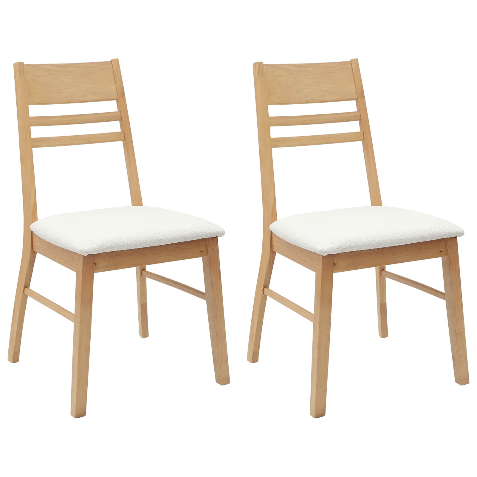 Sedie da pranzo 2 pcs Naturale 43 x 54 x 89 cm | homemem39