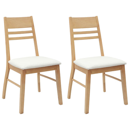 Sedie da pranzo 2 pcs Naturale 43 x 54 x 89 cm | homemem39