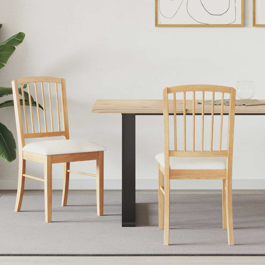 Sedie da pranzo 2 pcs Naturale 50 x 52,5 x 91 cm | homemem39