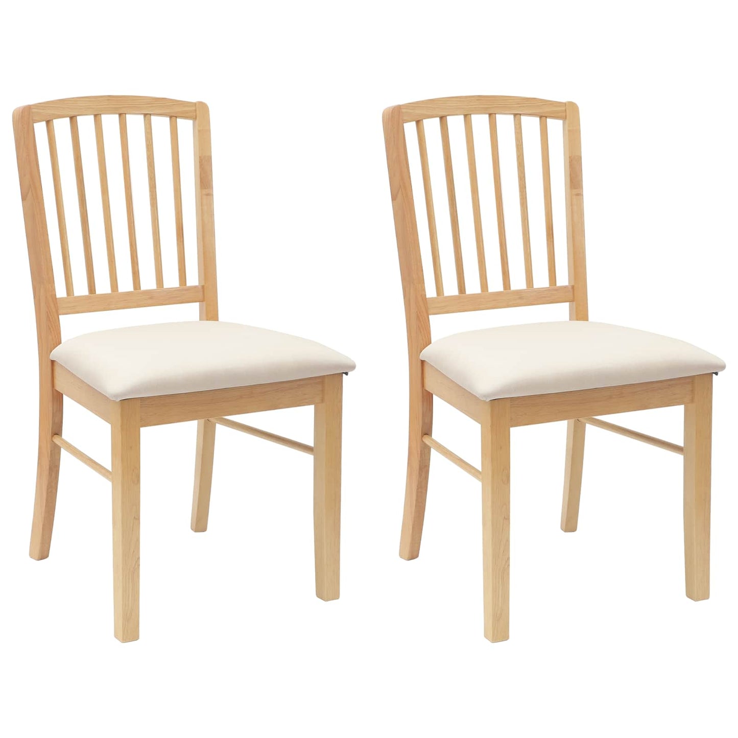 Sedie da pranzo 2 pcs Naturale 50 x 52,5 x 91 cm | homemem39
