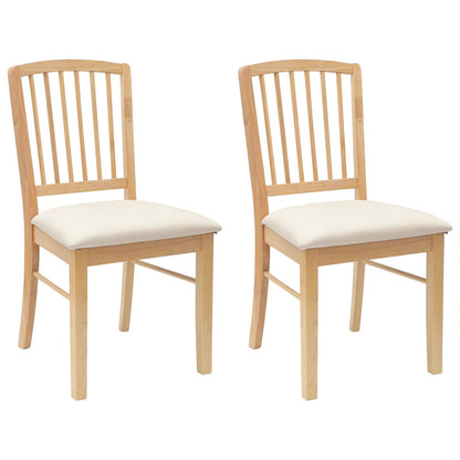 Sedie da pranzo 2 pcs Naturale 50 x 52,5 x 91 cm | homemem39