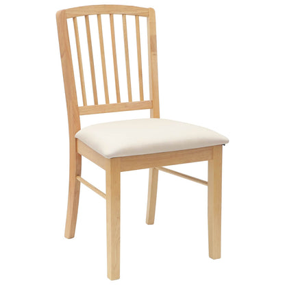 Sedie da pranzo 2 pcs Naturale 50 x 52,5 x 91 cm | homemem39