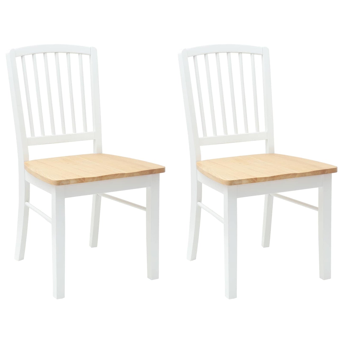 Sedie da pranzo 2 pcs Bianco 50 x 52,5 x 91 cm | homemem39