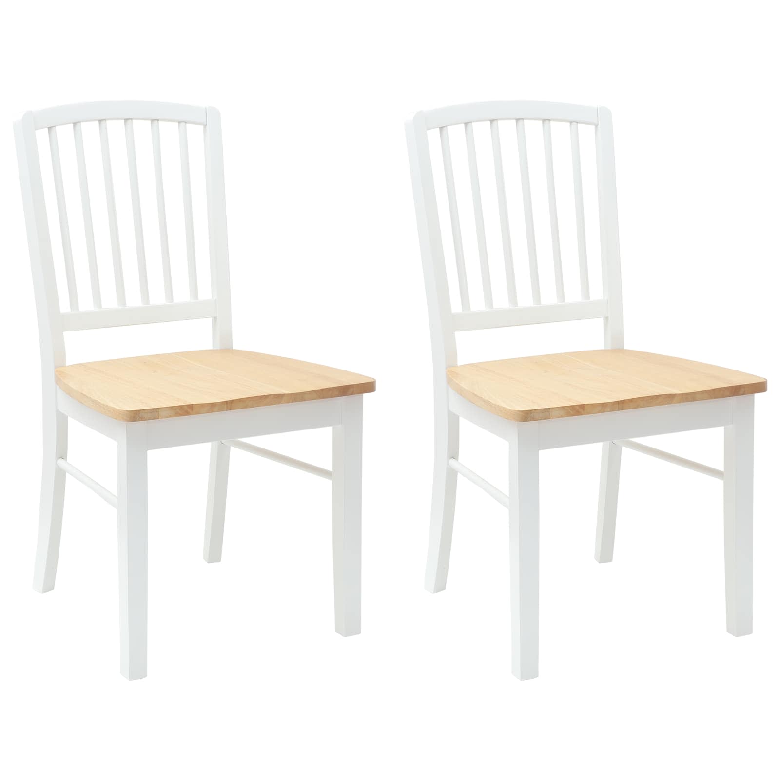 Sedie da pranzo 2 pcs Bianco 50 x 52,5 x 91 cm | homemem39