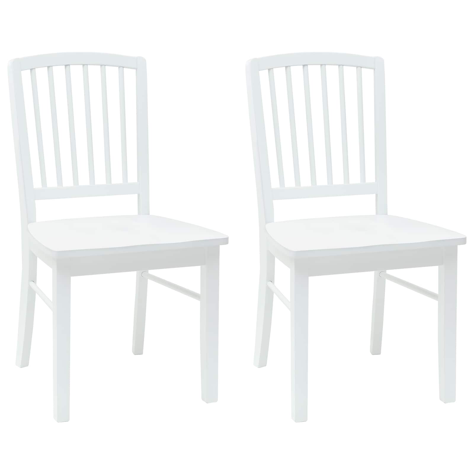 Sedie da pranzo 2 pcs Bianco 50 x 52,5 x 91 cm | homemem39