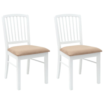 Sedie da pranzo 2 pcs Bianco 50 x 52,5 x 91 cm | homemem39