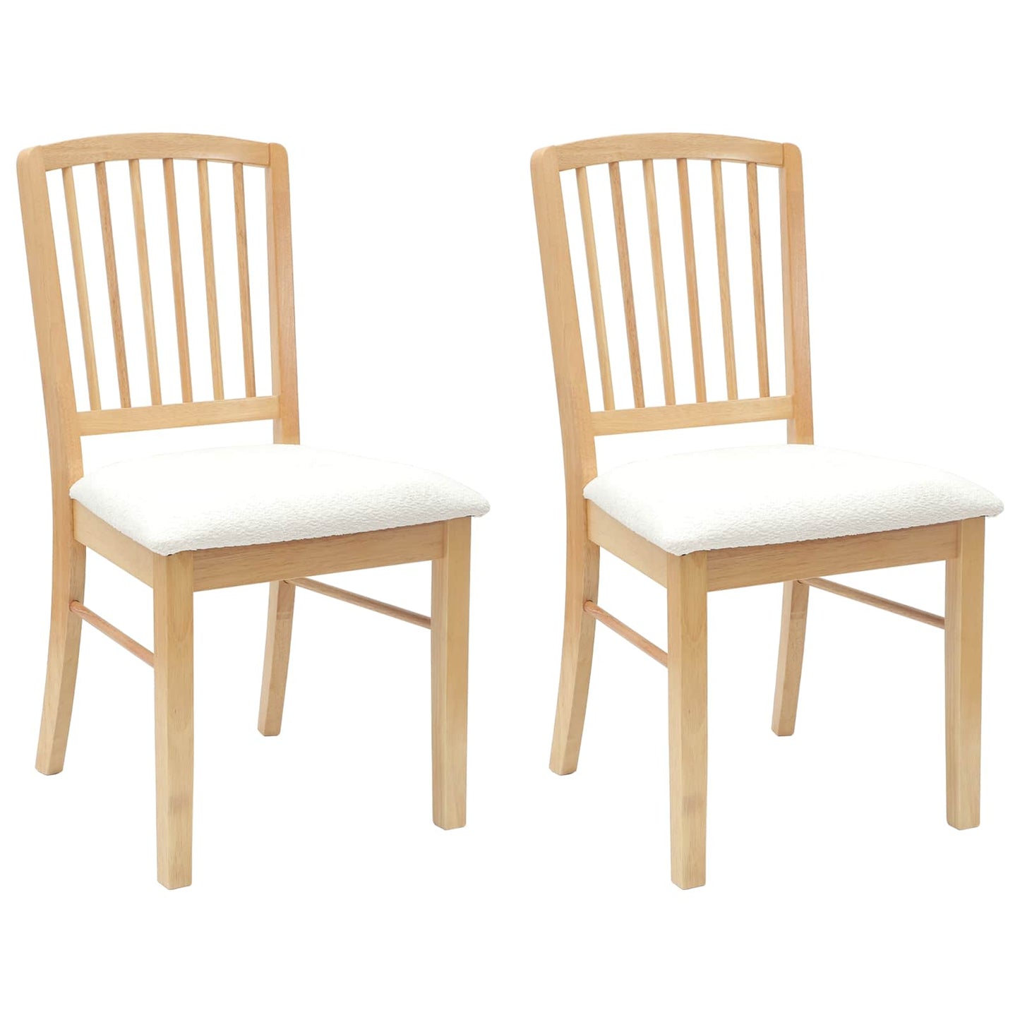 Sedie da pranzo 2 pcs Naturale 50 x 52,5 x 91 cm | homemem39