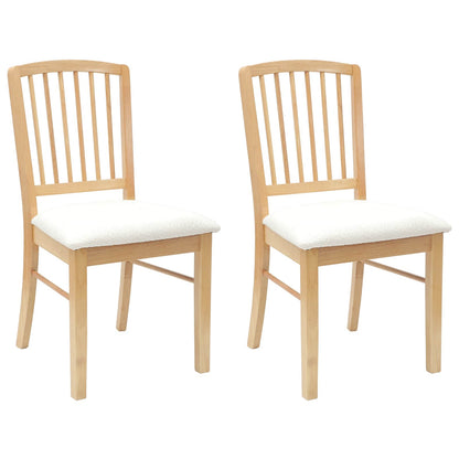Sedie da pranzo 2 pcs Naturale 50 x 52,5 x 91 cm | homemem39