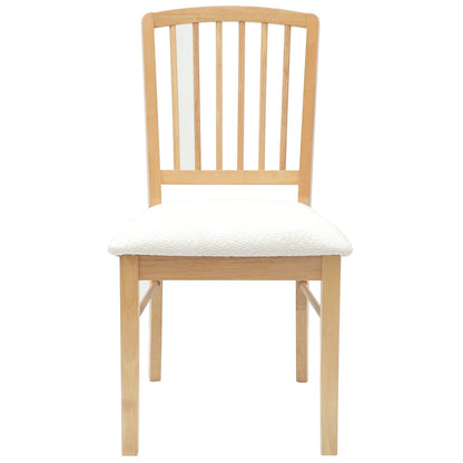 Sedie da pranzo 2 pcs Naturale 50 x 52,5 x 91 cm | homemem39