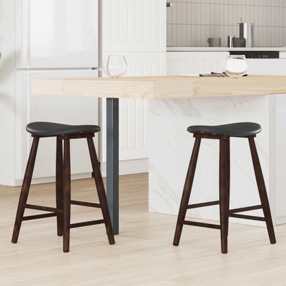 Sedie da pranzo 2 pcs Marrone Chiaro 46 x 37 x 63 cm