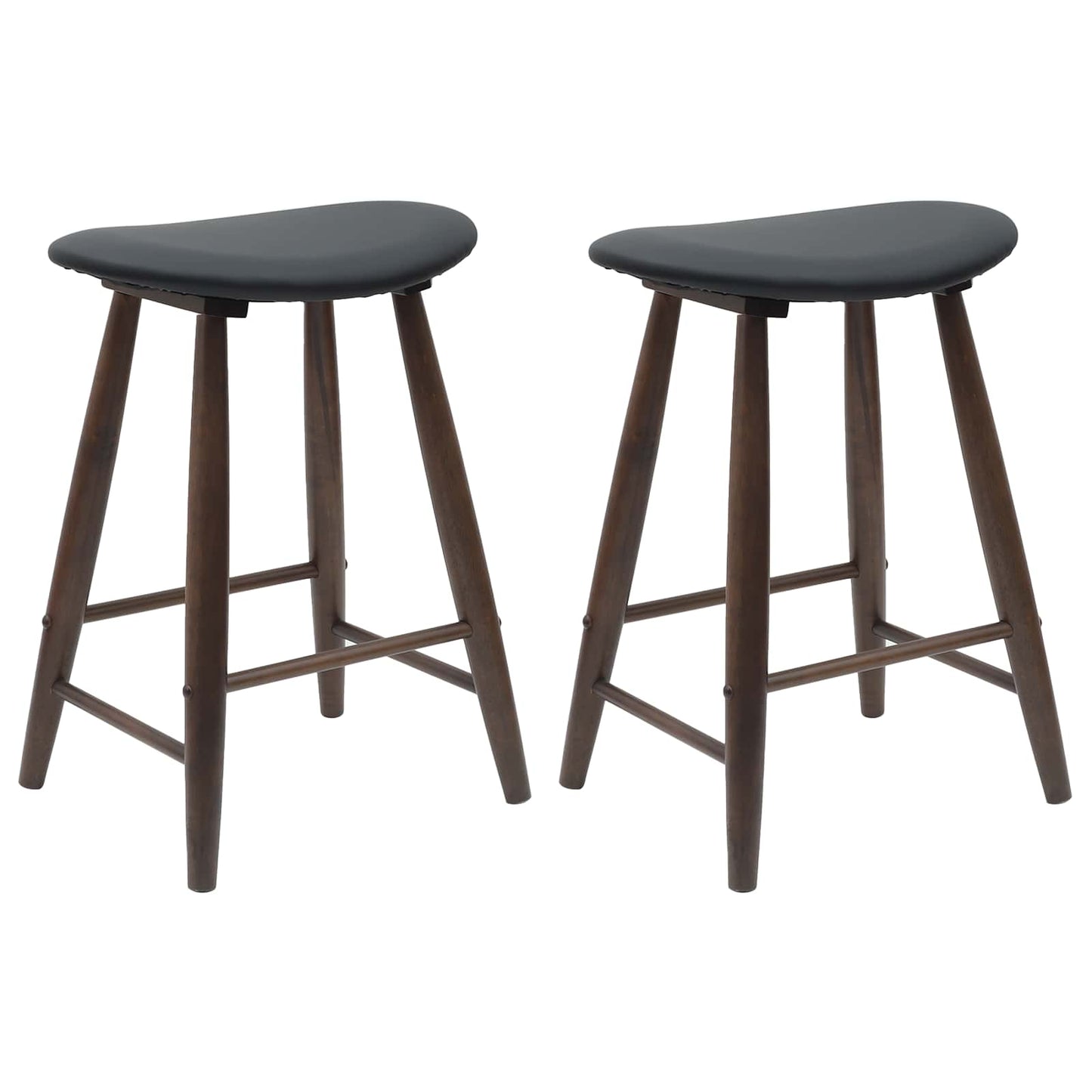 Sedie da pranzo 2 pcs Marrone Chiaro 46 x 37 x 63 cm