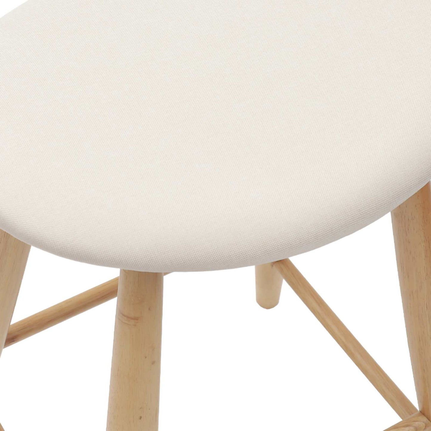 Sedie da pranzo 2 pcs Naturale 46 x 37 x 63 cm