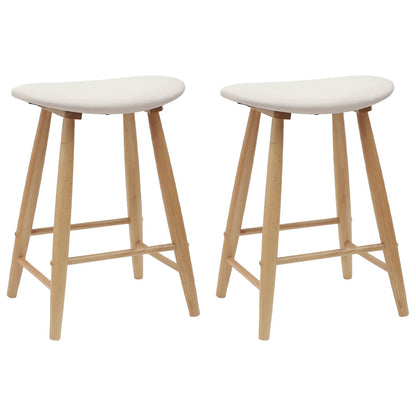 Sedie da pranzo 2 pcs Naturale 46 x 37 x 63 cm