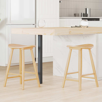 Sedie da pranzo 2 pcs Naturale 46 x 37 x 63 cm | homemem39